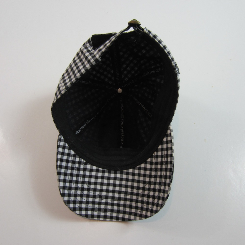 vineyard vines girl's gingham hat black white - Picture 5 of 5